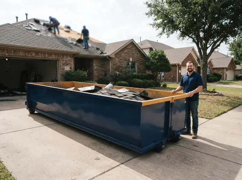 Roofing Tear-Off Dumpster Rental in Plano, TX