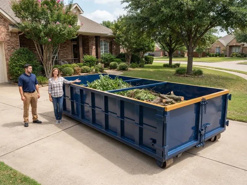 Yard Waste & Landscape Dumpster Rental in Plano, TX
